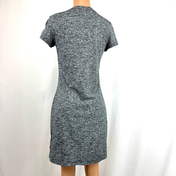 MERRELL Womens Sz M Grey Scoop Neck Short Sleeve Dress Activewear Casual Stretch - Picture 4 of 12